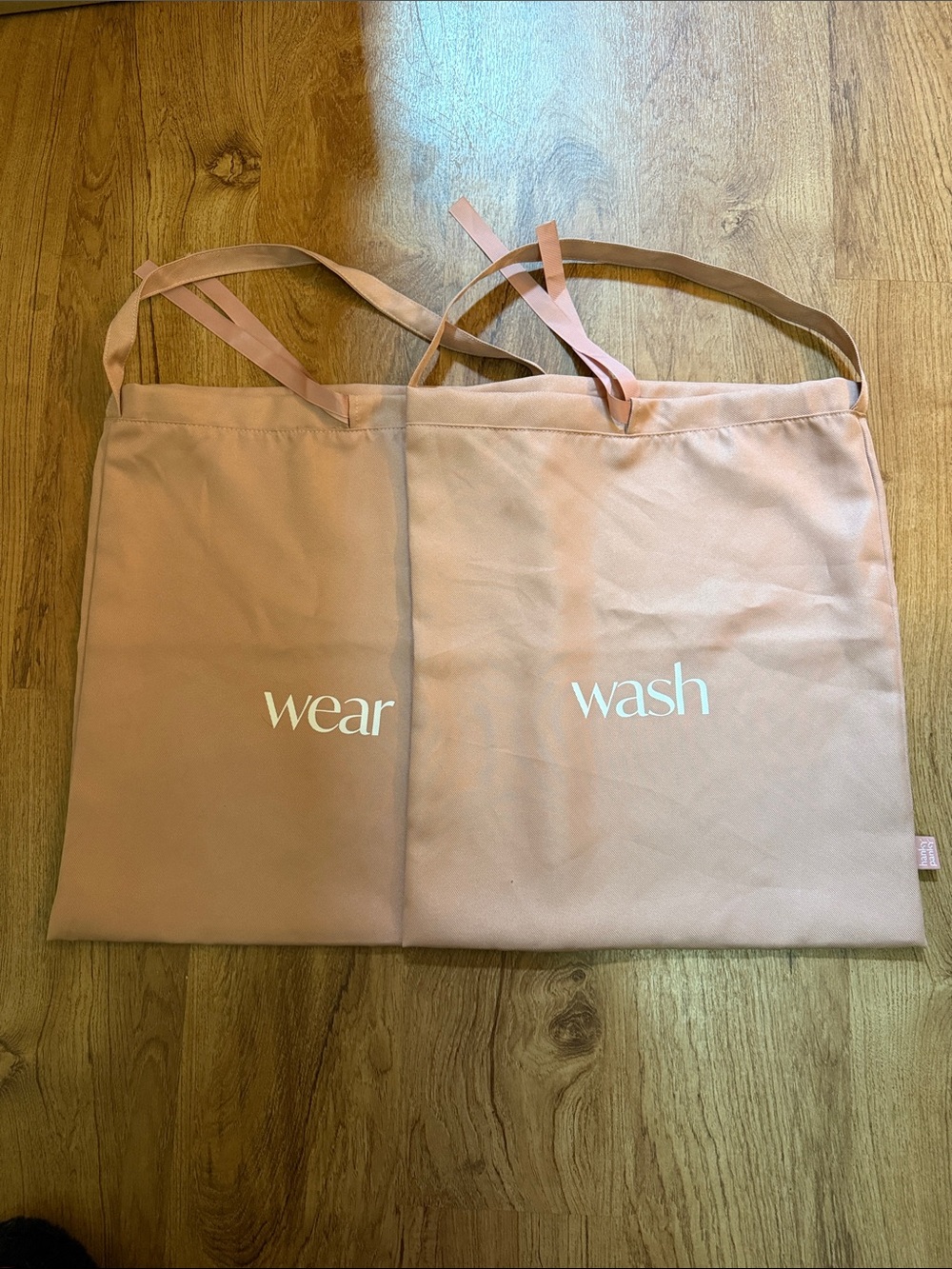 Hanky Panky Pink Cotton Tote Bag Duo - 'Wear' & 'Wash'